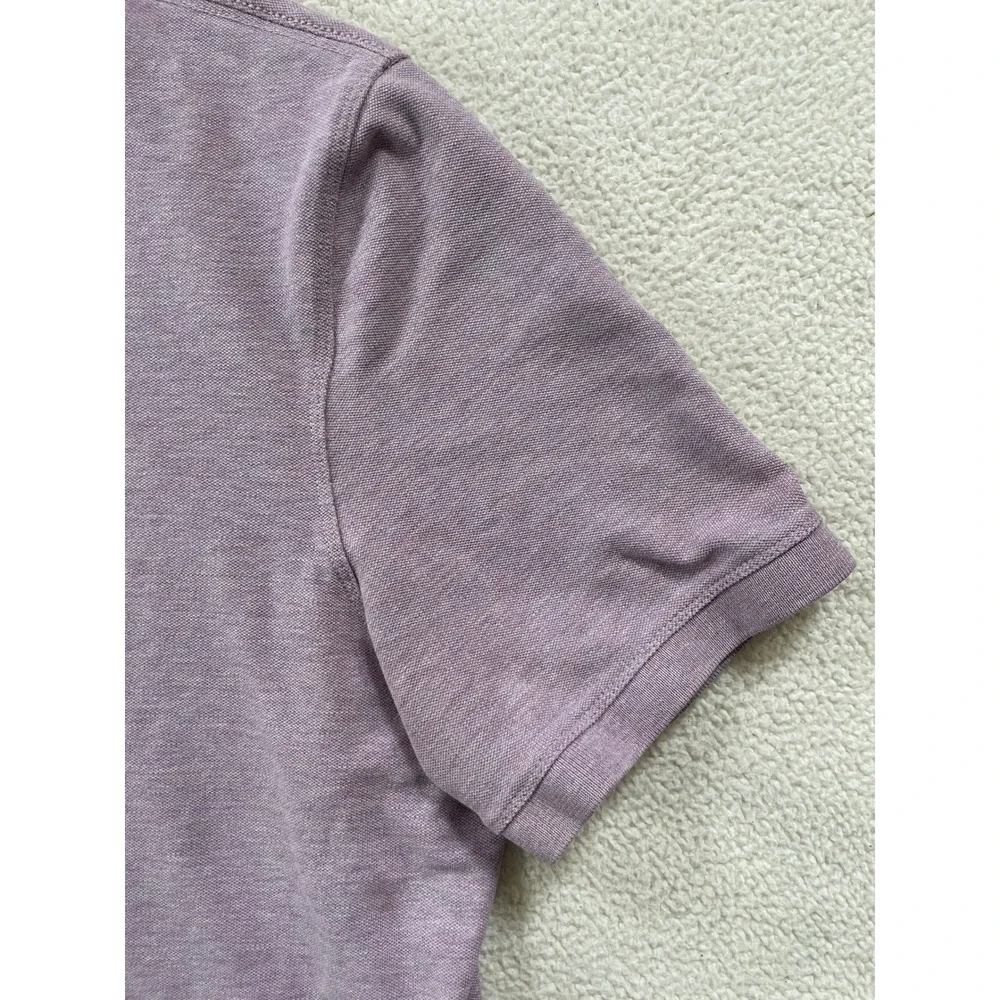 Banana Republic Mens Extra Large Tall Polo Shirt Purple Slim Fit‎ Elephant Logo